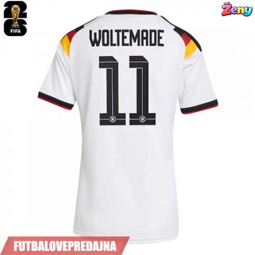 Lacne Ženy Futbalové dres Nemecko Nick Woltemade #11 MS 2026 Krátky Rukáv - Domáci